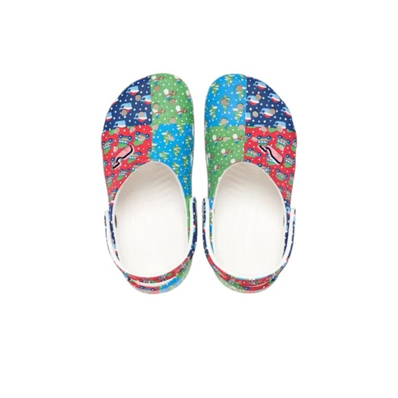 NWT Crocs x Vineyard  Vines Kids’ Crocs™ Holiday Patchwork Clogs SZ-C12 - Picture 6 of 15